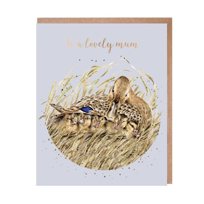 Wrendale Designs 'Shelter from the Storm' Duck Mum Card